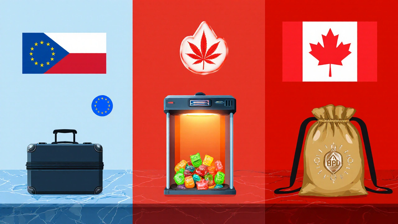 Omezení množství a rozdíl THC vs CBD