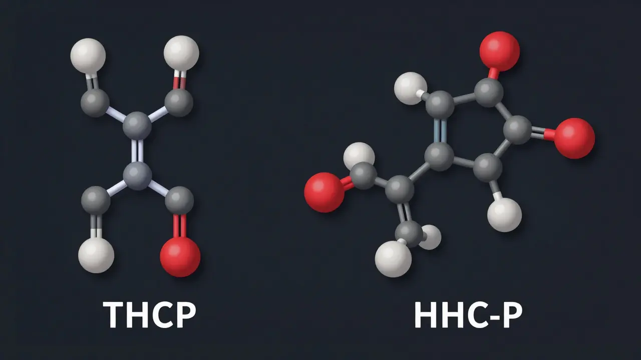 Abstraktní reprezentace chemických struktur THCP a HHC-P