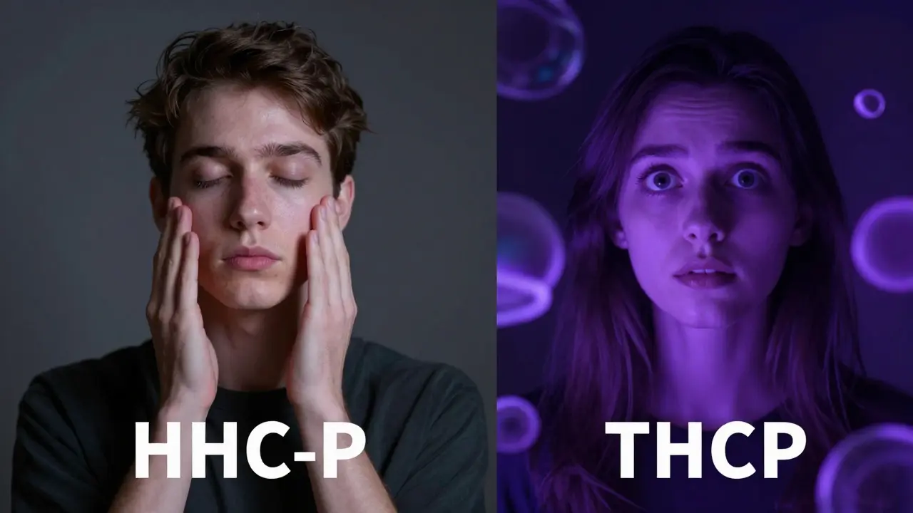 Dva uživatelé: jeden mírně zvládá HHC-P, druhý přehnaně reaguje na THCP