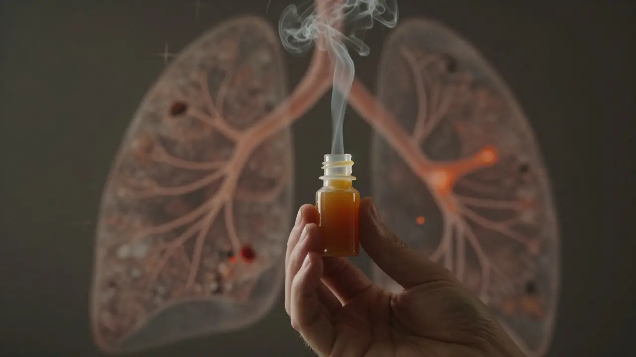 Jaké jsou příznaky popcornového plicího onemocnění?