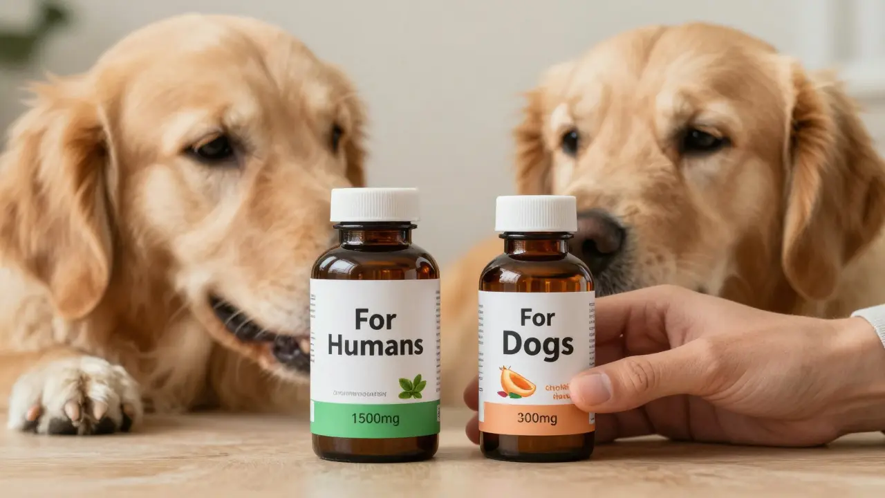 Rozdíl mezi CBD pro lidi a CBD pro psy