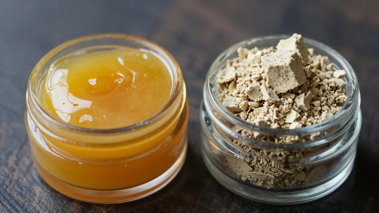 Co je silnější: wax nebo crumble? Srovnání síly, konzistence a účinků
