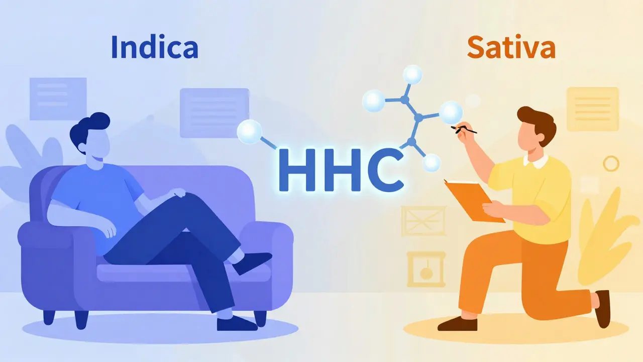 Je HHC Indica nebo Sativa? Rozbor účinků a chemie