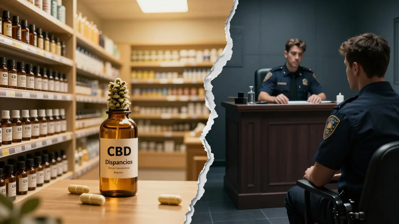Kontrast mezi legálním prodejem CBD a právními problémy s edibles