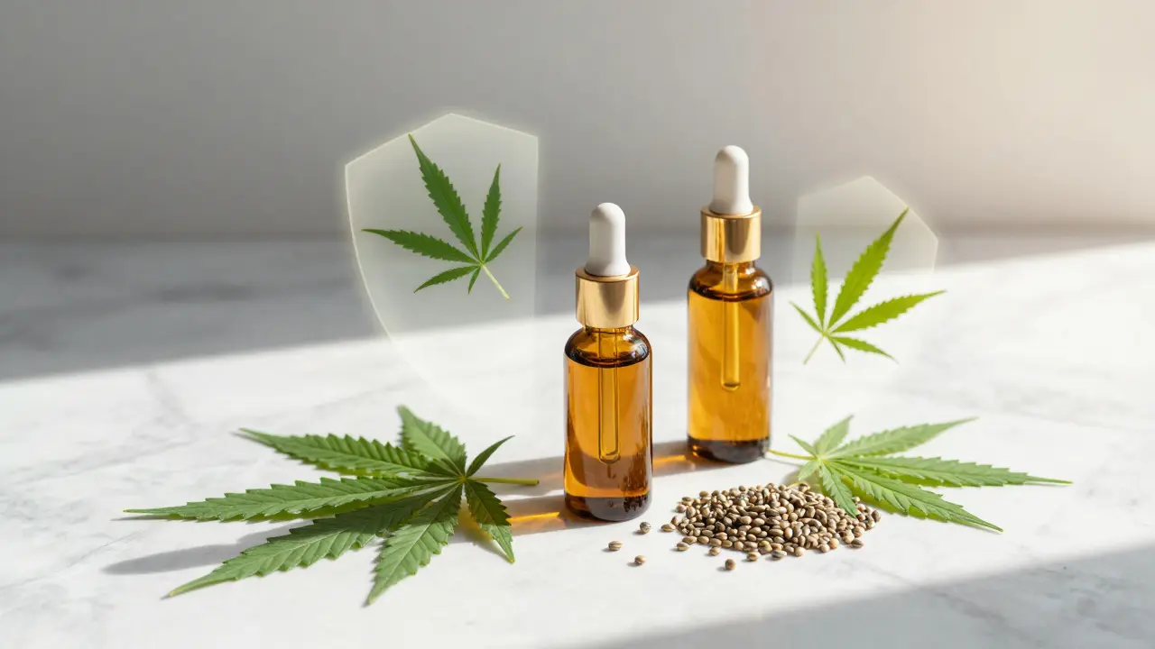 Přírodní kosmetika s CBD, konopné semínka a antioxidanty