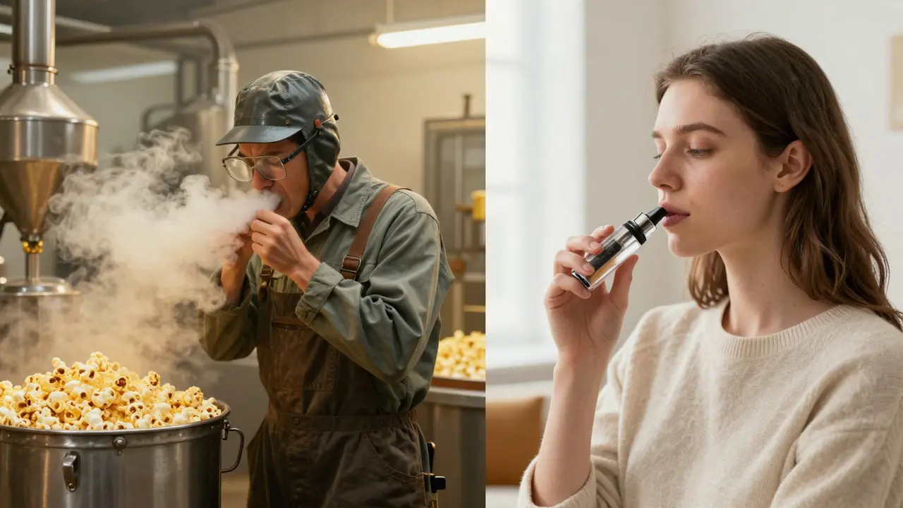 Popcorn plicní onemocnění: Jak poznat příznaky a jak se předchází při používání CBD kartuč